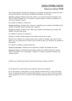 LENGUA ESPAÑOLA BASICA  
Brahian perez Almonte 2214019 
 
(Universidad Autónoma de Barcelona, Greenpeace), festividades (Navi