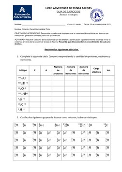 Resuelve los siguientes ejercicios.  
 
1. Completa la siguiente tabla. Completa respondiendo la cantidad de pr