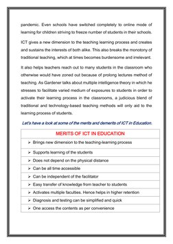 ICT's Role in Modern Education | PDF | Educational Technology ...