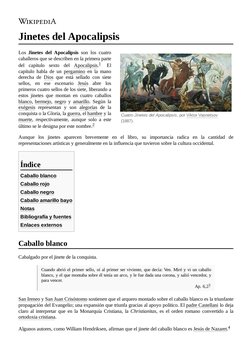 (https://es.wikipedia.org/wiki/Archivo:Apocalypse_vasnetsov.jpg)Cuatro Jinetes del Apocalipsis (https://es.wikipedia.org/wik