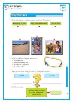 2 
 
 
 
 
 
 
 
 
 
 
 
Pequeñas o grandes hay muchas 
en los andes, tienen animales y 
cosechan vegetales.