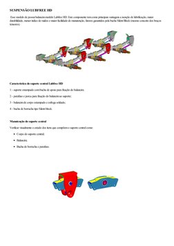 SUSPENSÃO LUBFREE HD  
 Esse modelo de possui balancim modelo Lubfree HD. Este componente tem como principais vantagens a ise