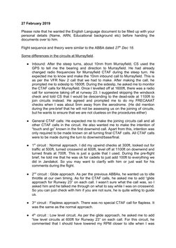 27 February 2019
Please note that he wanted the English Language document to be filled up with your
personal  details (Name,