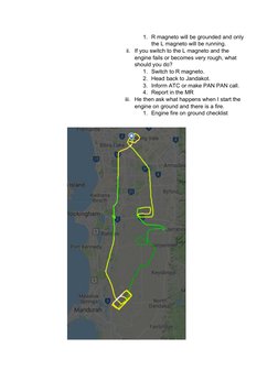 1. R magneto will be grounded and only
the L magneto will be running.
ii. If you switch to the L magneto and the 
engine fail