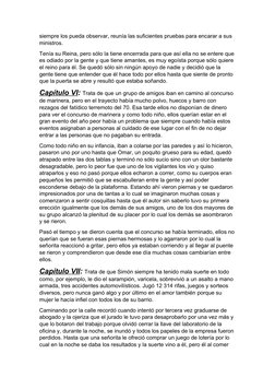 siempre los pueda observar, reunía las suficientes pruebas para encarar a sus 
ministros.
Tenía su Reina, pero sólo la tiene