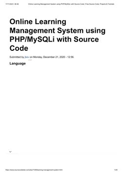 PHP-Based Online Learning System Code | PDF | World Wide Web | Internet ...
