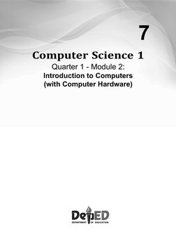 Computer Science 1: Quarter 1 - Module 2 | PDF | Input/Output ...