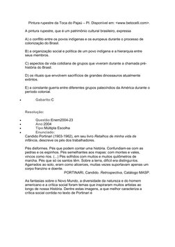 Pintura rupestre da Toca do Pajaú – PI. Disponível em: <www.betocelli.com>.
A pintura rupestre, que é um patrimônio cultural