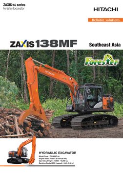 Hitachi ZX138MF-5G Forestry Excavator | PDF | Engines | Mechanical