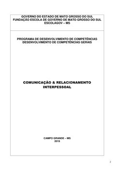 2 
 
GOVERNO DO ESTADO DE MATO GROSSO DO SUL 
FUNDAÇÃO ESCOLA DE GOVERNO DE MATO GROSSO DO SUL 
ESCOLAGOV – MS 
 
 
PROGRAMA