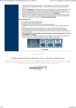 even with one another, leaving only 1/2" in wire length. If it is longer than 1/2" it will be
out-of-spec and susceptible to