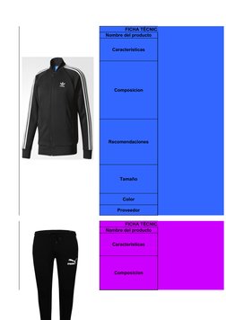 FICHA TÉCNICA DEL PRODUCTO
Nombre del producto
Características
Composicion
Recomendaciones
Tamaño
Color
Proveedor
FICHA TÉCNI