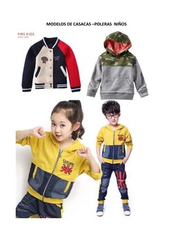 MODELOS DE CASACAS –POLERAS  NIÑOS
