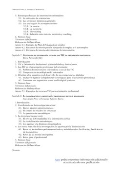 ORIENTACIÓN PARA EL DESARROLLO PROFESIONAL
5. Estrategias básicas de intervención orientadora
5.1. La entrevista de orientaci