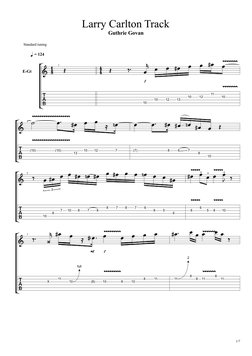 Larry Carlton Tab by Guthrie Govan | PDF