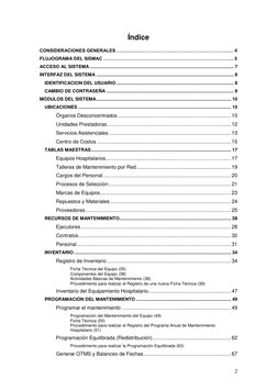 2 
Índice 
 
CONSIDERACIONES GENERALES ………………………………………………………………… 4 
FLUJOGRAMA DEL SISMAC ………………………………………………………………………...