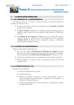 Historia 4º ESO 
www.socialesweb.es                                      Benito J. Martínez Gómez 
Tema 2. Resumen de clase