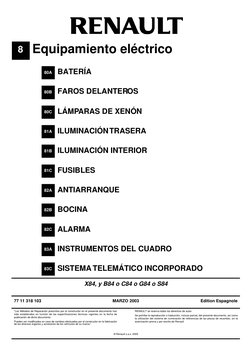 © Renault s.a.s. 2005
”Los Métodos de Reparación prescritos por el constructor en el presente documento han
sido establecidos