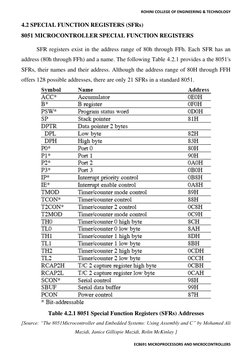 8051 Microcontroller SFR Overview | PDF | Microcontroller | Pointer ...