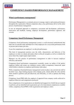 Competency-Based Performance Management | PDF | Competence (Human ...