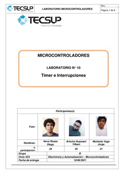 LABORATORIO MICROCONTROLADORES 
Nro.  
Página 1 de 8 
 
 
 
 
 
 
 
 
 
 
 
 
 
 
 
 
 
 
 
 
 
 
 
 
Participantes(s) 
Fot