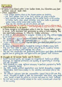 Power Sharing Notes for Class 10 | PDF | Sri Lanka | Belgium