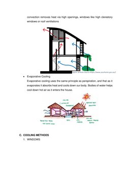 convection removes heat via high openings, windows like high clerestory 
windows or roof ventilations 
 
 
 
 
 
 
 
 
 
 
•