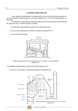 10
Máquinas Térmicas
Escola Técnica Status
                     
  
   As caldeiras aquatubulares, podem ser do tipo tubos cu