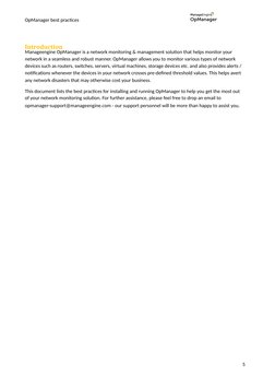OpManager Best Practices Guide | PDF | Computer Network | Microsoft Sql ...