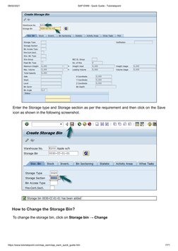 08/02/2021
SAP EWM - Quick Guide - Tutorialspoint
https://www.tutorialspoint.com/sap_ewm/sap_ewm_quick_guide.htm
7/71
Enter t