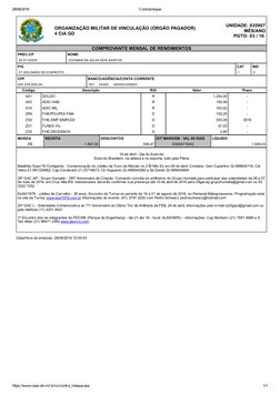 28/06/2016
Contracheque
https://www.cpex.eb.mil.br/cc/contra_cheque.asp
1/1
ORGANIZAÇÃO MILITAR DE VINCULAÇÃO (ÓRGÃO PAGADOR)