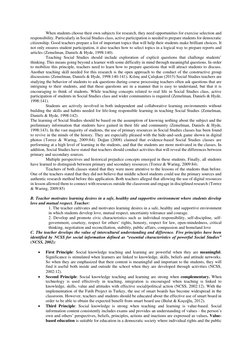 Teaching Strategies for Social Studies | PDF | Teachers | Learning