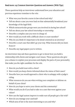 Read more: 125 Common Interview Questions and Answers (With Tips) (https://www.indeed.com/career-advice/interviewing/top-inte