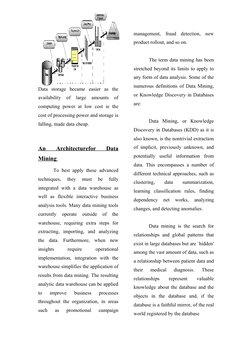 Data  storage  became  easier  as  the
availability  of  large  amounts  of
computing  power at  low  cost ie the
cost of pro