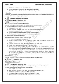 InPage Software Overview and Tools | PDF | Menu (Computing) | Window ...