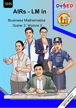 Business Math 2nd Quarter Module #2 | PDF | Interest | Dividend