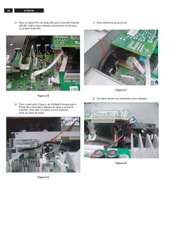 10
HTS8100
5)
Para os cabos FFC do Audio BD para Tuner/alto-Falante/
AIO BD, dobre como indicado, prevemindo-os de tocar
no p