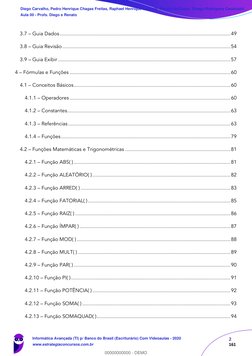 2      
161 
3.7 – Guia Dados ..............................................................................