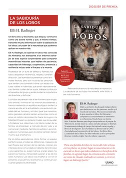 DOSSIER DE PRENSA
Un libro único y fascinante, que atrapa y conmueve 
como una buena novela y que, al mismo tiempo, 
transmit