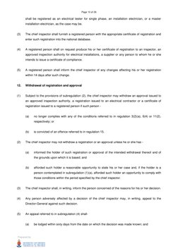 Page 10 of 26 
 
 
 
Prepared by: 
shall be registered as an electrical tester for single phase, an installation electrician,