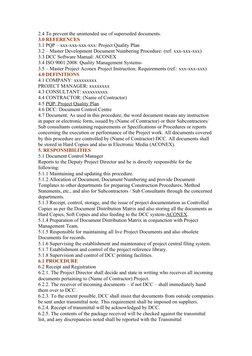 Construction Document Control Procedure | PDF | Iso 9000 | Quality ...