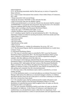 Construction Document Control Procedure | PDF | Iso 9000 | Quality ...
