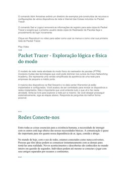 O comando Abrir Amostras exibirá um diretório de exemplos pré-construídos de recursos e 
configurações de vários dispositivos