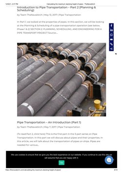 Stacking Pipe Worksheets.pdf Maximum Pipe Stacking Height Calculation | PDF | Bending | Microsoft Excel