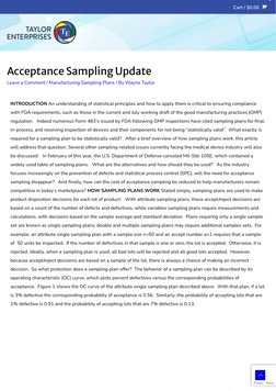 (https://variation.com/)Acceptance Sampling Update
Leave a Comment	/ Manufacturing Sampling Plans (https://variation.com/cat