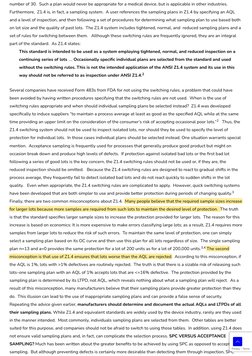 number of 30.  Such a plan would never be appropriate for a medical device, but is applicable in other industries.
Furthermor