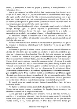 misma, y aprendiendo a fuerza de golpes y porrazos; o atribuyéndoselos a «la
voluntad de Dios».
Con lo que hasta aquí has leí