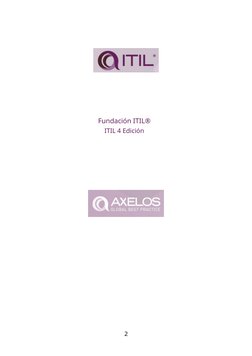 Fundación ITIL®
ITIL 4 Edición
2
