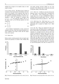 whether the two largest or two smallest values at a time
might be outliers.
2.3.1.4. Dixon’s Q Test
The Dixon Q test is based