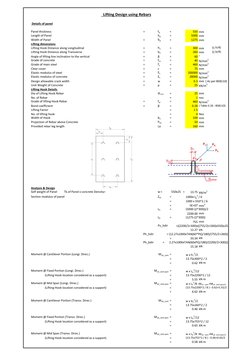 Precast Concrete Lifting Hook Design | PDF | Bending | Structural ...